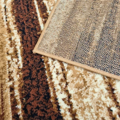 VÝPRODEJ - Kusový koberec 120x170 cm LUKEN abstraktní - béžový