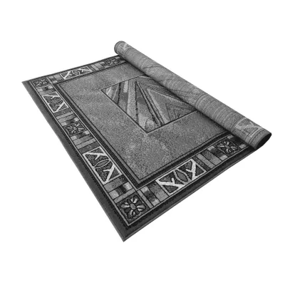 VÝPRODEJ - Vzorovaný kusový koberec 70x130 cm LUKEN - šedý