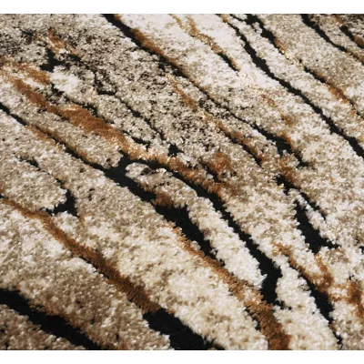 VÝPRODEJ - Kusový koberec s abstraktním vzorem 80x150 BRAWLEY 2 - béžový / hnědý