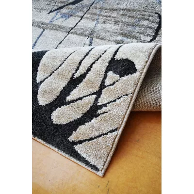 VÝPRODEJ - Moderní kusový koberec 120x180 BRAWLEY 5 - béžový / černý