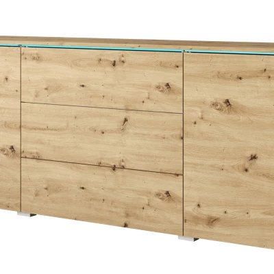 VÝPRODEJ - Kombinovaná komoda HERMINA 150 - dub artisan