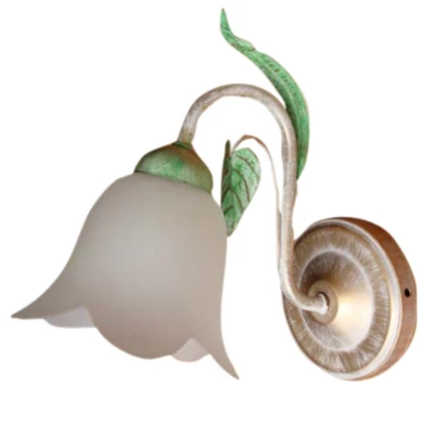 Nástěnné osvětlení ASHER - 1xE14, 40W, broušená zlatá