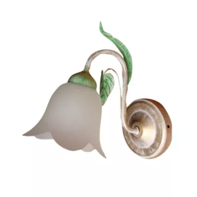 Nástěnné osvětlení ASHER - 1xE14, 40W, broušená zlatá