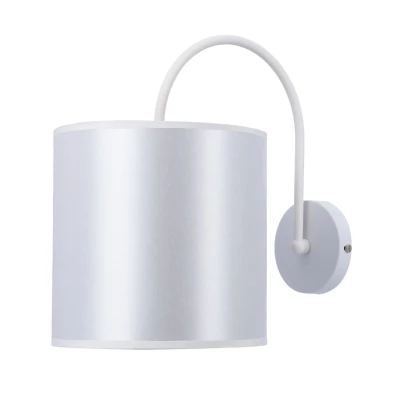 Nástěnná moderní lampa ATLANTA - 1xE27, 40W, bílá / zlatá