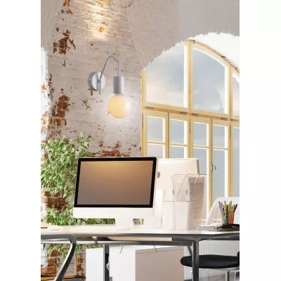 Nástěnné industriální osvětlení BASSO - 1xE27, 40W, matné bílé