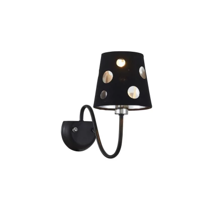 Moderní nástěnná lampa BATLEY - 1xE14, 60W, černá