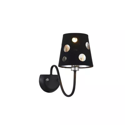 Moderní nástěnná lampa BATLEY - 1xE14, 60W, černá