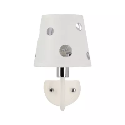 Moderní nástěnná lampa BATLEY - 1xE14, 60W, bílá