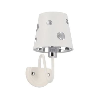 Moderní nástěnná lampa BATLEY - 1xE14, 60W, bílá