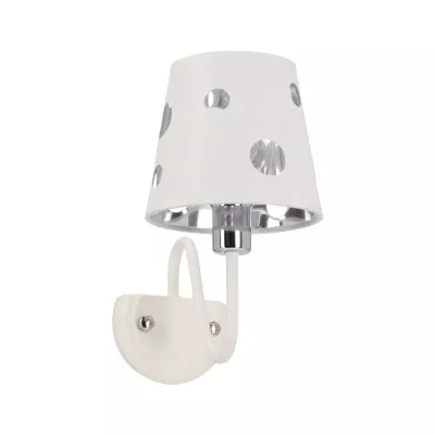 Moderní nástěnná lampa BATLEY - 1xE14, 60W, bílá