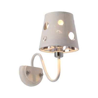Moderní nástěnná lampa BATLEY - 1xE14, 60W, bílá