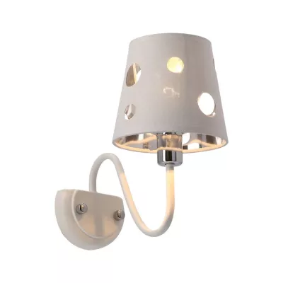 Moderní nástěnná lampa BATLEY - 1xE14, 60W, bílá