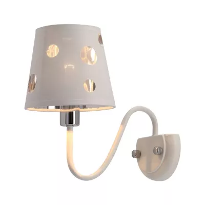 Moderní nástěnná lampa BATLEY - 1xE14, 60W, bílá