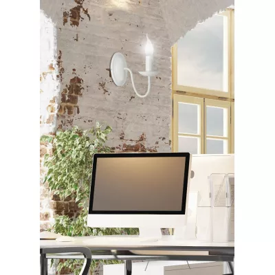 Nástěnné osvětlení v anglickém stylu BELLAGIO - 1xE14, 40W, krémové