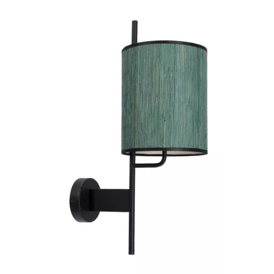 Moderní nástěnná lampa BENDI - 1xE27, 40W, černá / zelená