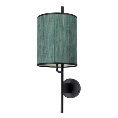 Moderní nástěnná lampa BENDI - 1xE27, 40W, černá / zelená