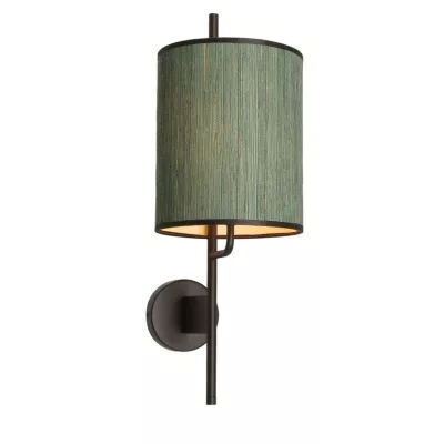 Moderní nástěnná lampa BENDI - 1xE27, 40W, černá / zelená