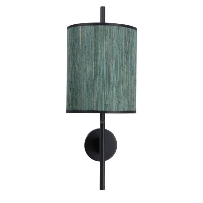 Moderní nástěnná lampa BENDI - 1xE27, 40W, černá / zelená
