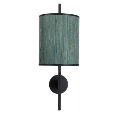 Moderní nástěnná lampa BENDI - 1xE27, 40W, černá / zelená