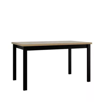 VÝPRODEJ - Rozkládací jídelní stůl 140x80 cm ELISEK 2 - dub sonoma / černý