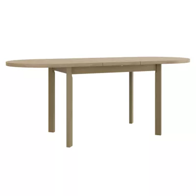 VÝPRODEJ - Rozkládací oválný jídelní stůl 160x80 cm BANGS 9 - bílý