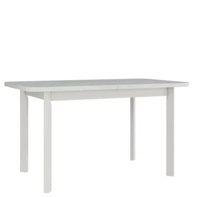 VÝPRODEJ - Jídelní rozkládací stůl 140x80 cm BANGS 10 - bílý