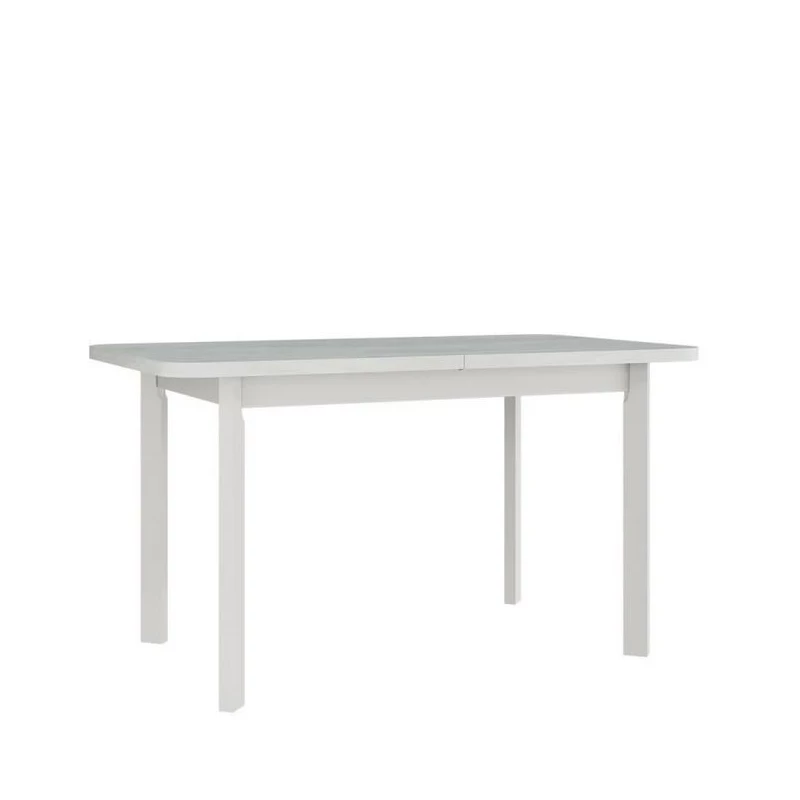 VÝPRODEJ - Jídelní rozkládací stůl 140x80 cm BANGS 10 - bílý