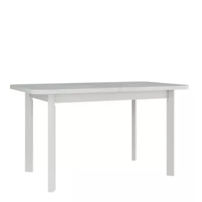 VÝPRODEJ - Jídelní rozkládací stůl 140x80 cm BANGS 10 - bílý