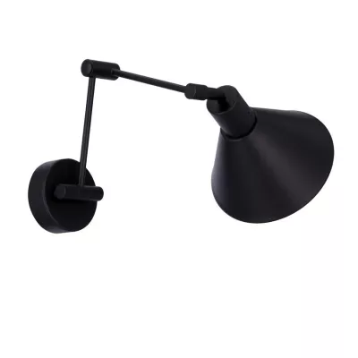 Nástěnná flexibilní lampa na čtení COPENHAGEN - 1xE14, 40W, černá / zlatá