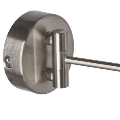 Nástěnná flexibilní lampa na čtení COPENHAGEN - 1xE14, 40W, stříbrná