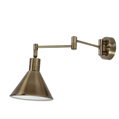 Nástěnná flexibilní lampa na čtení COPENHAGEN - 1xE14, 40W, patina