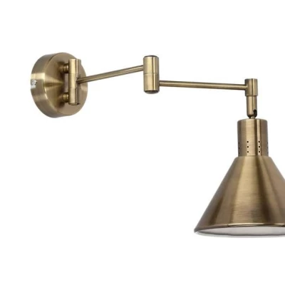 Nástěnná flexibilní lampa na čtení COPENHAGEN - 1xE14, 40W, patina