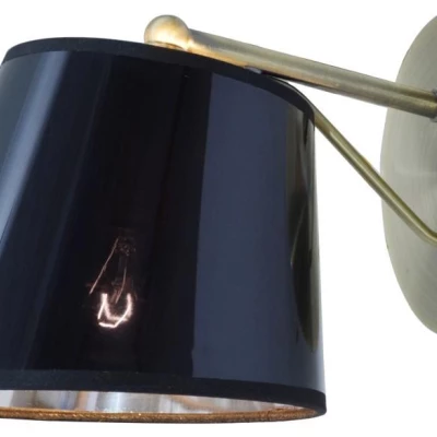 Nástěnná moderní lampa CORTEZ - 1xE14, 40W, patina / černá