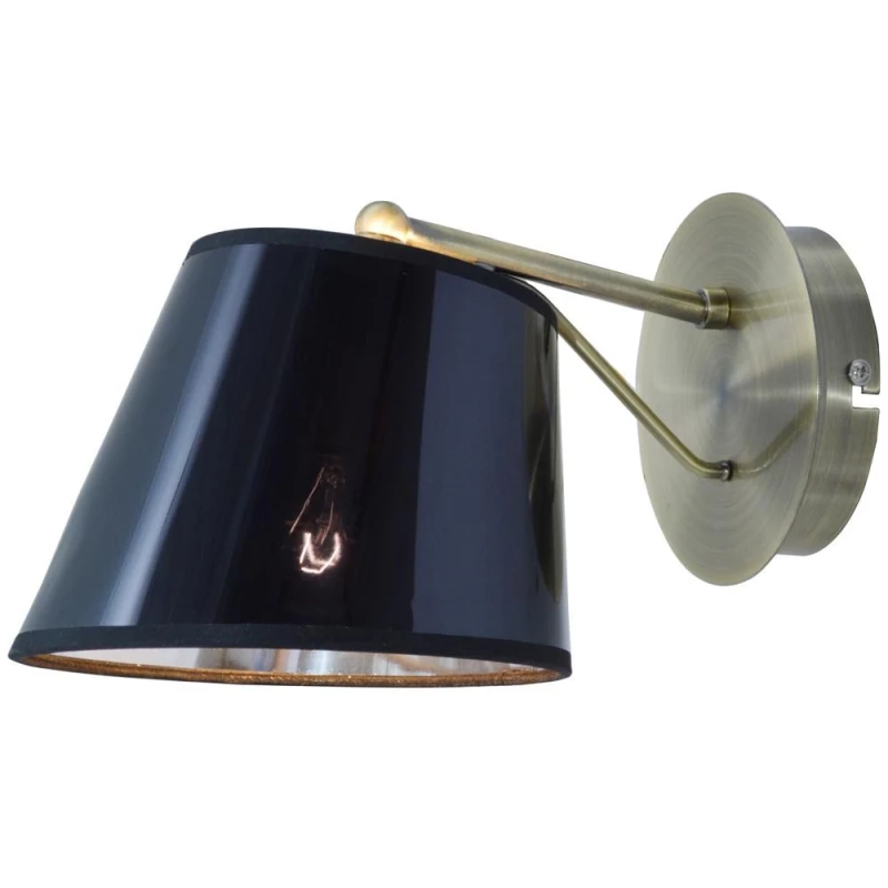 Nástěnná moderní lampa CORTEZ - 1xE14, 40W, patina / černá