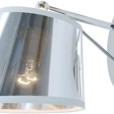 Nástěnná moderní lampa CORTEZ - 1xE14, 40W, chromovaná