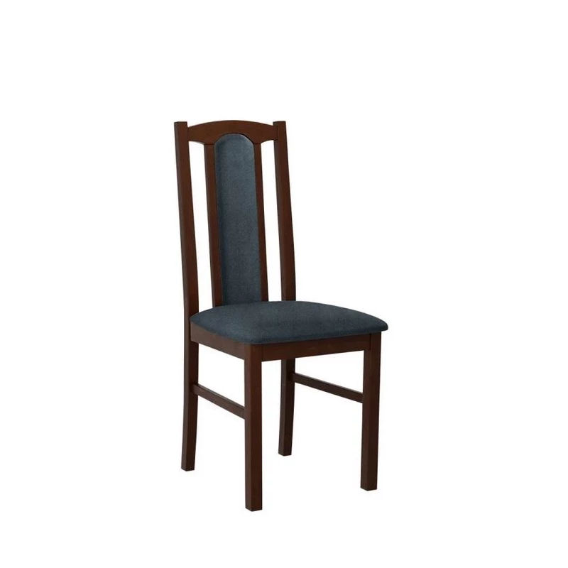 VÝPRODEJ - Čalouněná židle do kuchyně EDON 7 - ořech / modrá