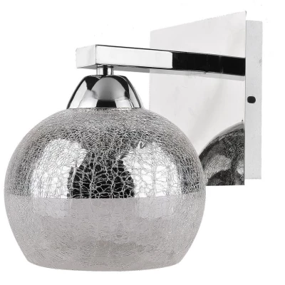 Designové nástěnné osvětlení CROMINA - 1xE27, 60W, chromované