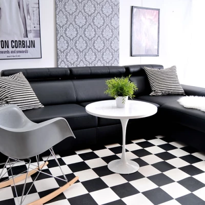 VÝPRODEJ - Rohová sedací souprava MARLING - černá