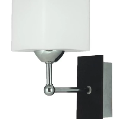 Moderní nástěnná lampa k posteli CUBETTO - 1xE27, 60W, chromovaná / bílá