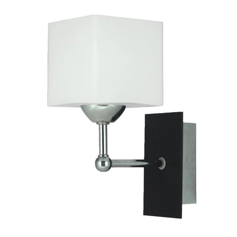 Moderní nástěnná lampa k posteli CUBETTO - 1xE27, 60W, chromovaná / bílá