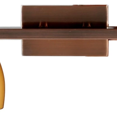 Nástěnné svítidlo DAKOTA - 2xG9, 40W, měděné / oranžové