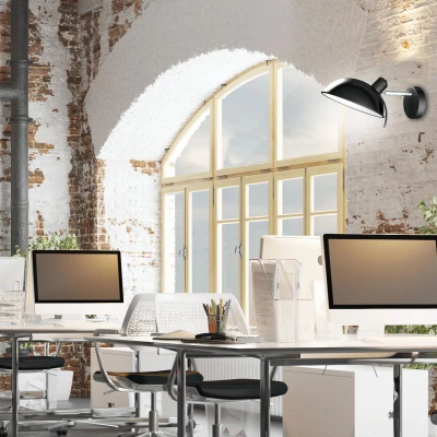 Nástěnná flexibilní lampa DURIO - 1xE14, 40W, černá