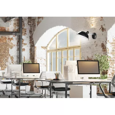 Nástěnná flexibilní lampa DURIO - 1xE14, 40W, černá