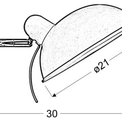 Nástěnná flexibilní lampa DURIO - 1xE14, 40W, černá