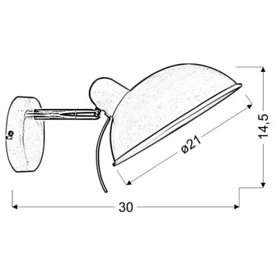 Nástěnná flexibilní lampa DURIO - 1xE14, 40W, černá