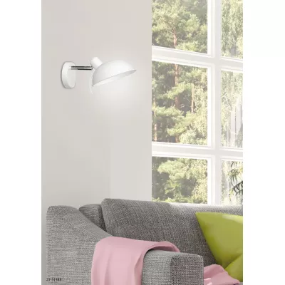Nástěnná flexibilní lampa DURIO - 1xE14, 40W, bílá