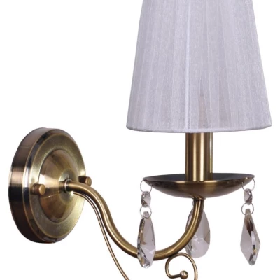 Nástěnná lampa DYNASTY - 1xE14, 40W, patina / bílá