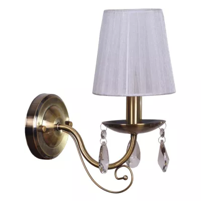 Nástěnná lampa DYNASTY - 1xE14, 40W, patina / bílá