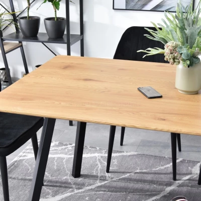 VÝPRODEJ - Jídelní stůl 160x90 BELMIN - dub / černý