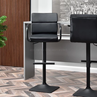 VÝPRODEJ - Nastavitelná barová židle CONSOLATA - černá